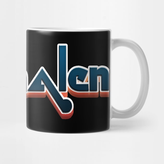 Van Halen - Old Logo 3D Navy Horizontal by RetroZest